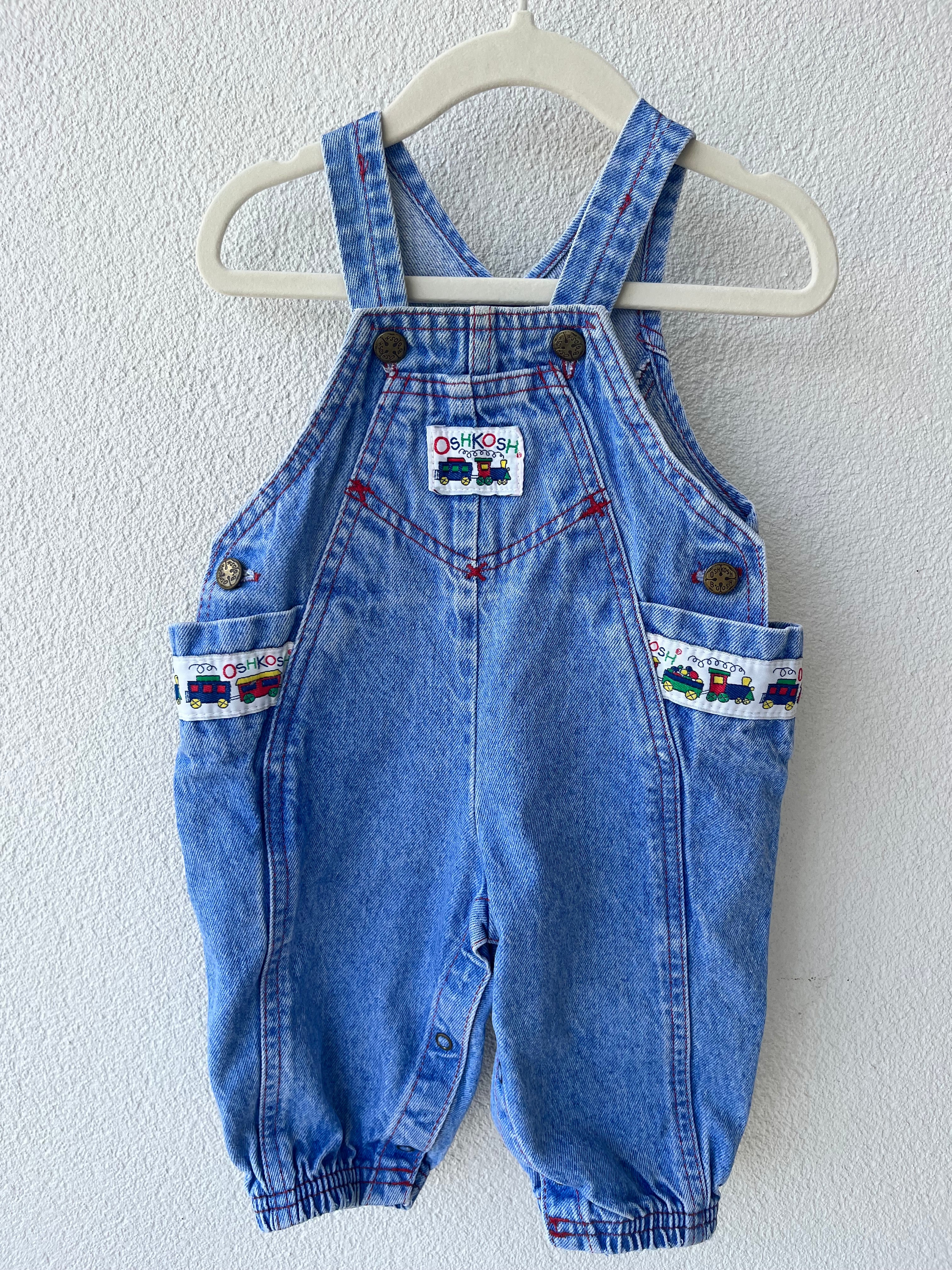 Oshkosh B'Gosh Train Bubble Overalls