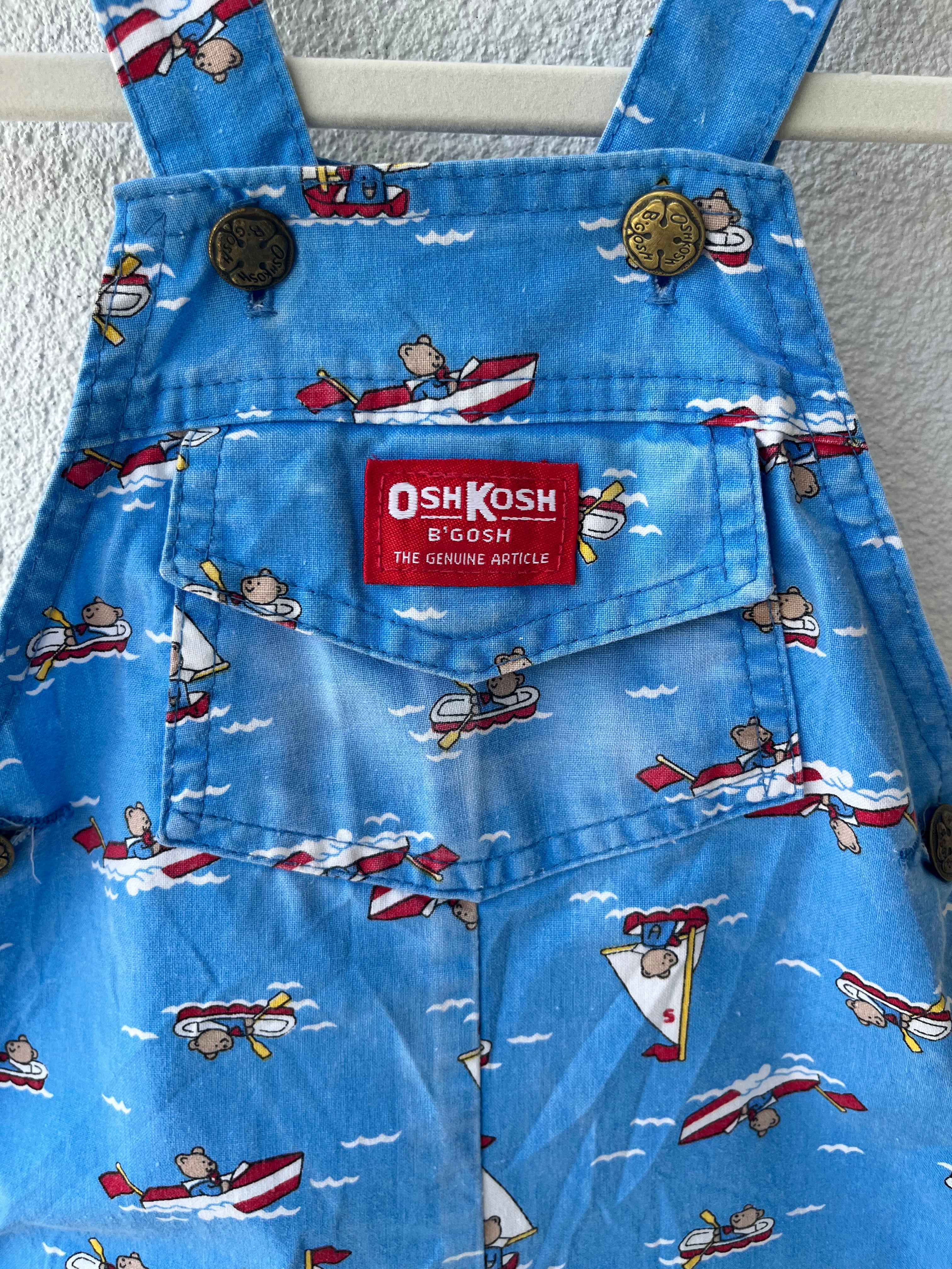 Oshkosh B'Gosh Boat Bears Bubble Shortalls