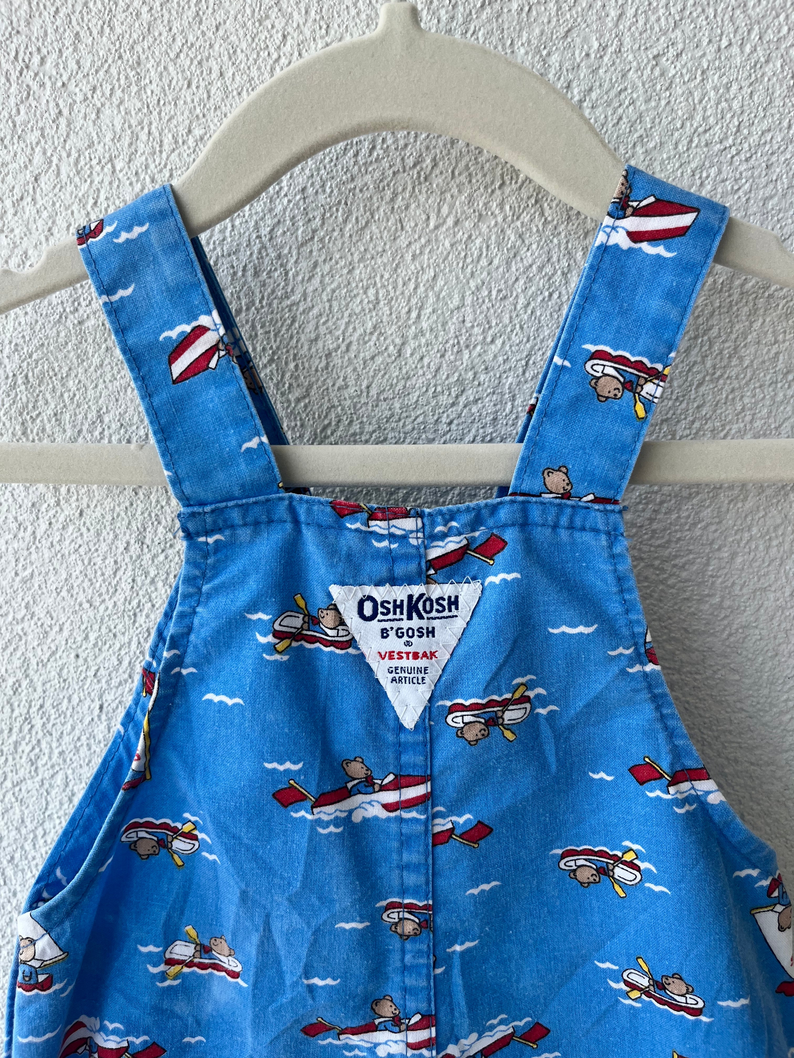 Oshkosh B'Gosh Boat Bears Bubble Shortalls