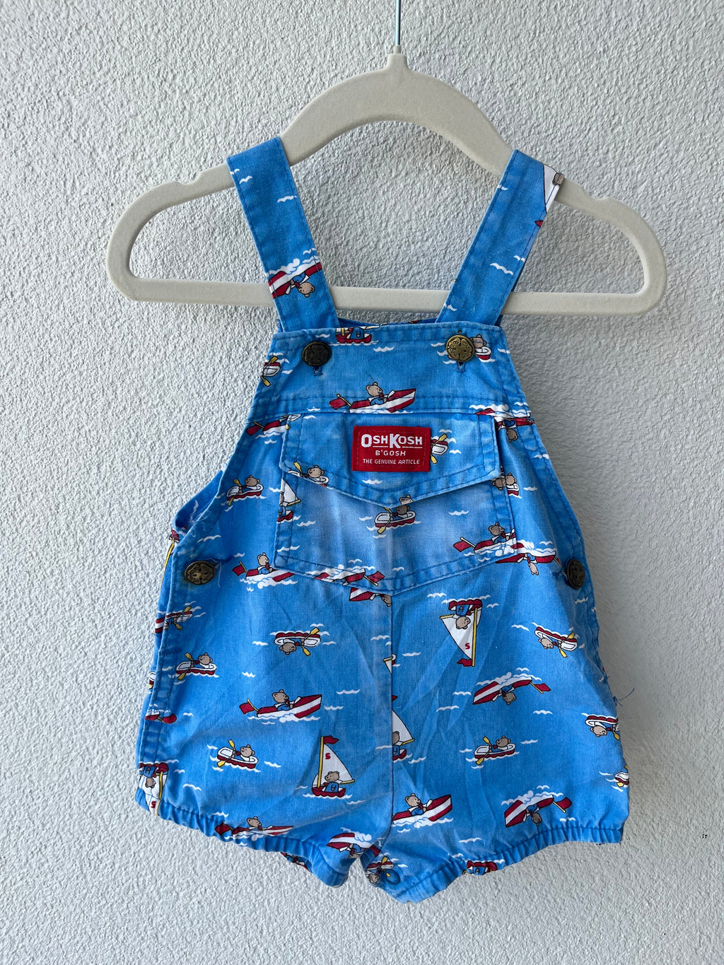 Oshkosh B'Gosh Boat Bears Bubble Shortalls