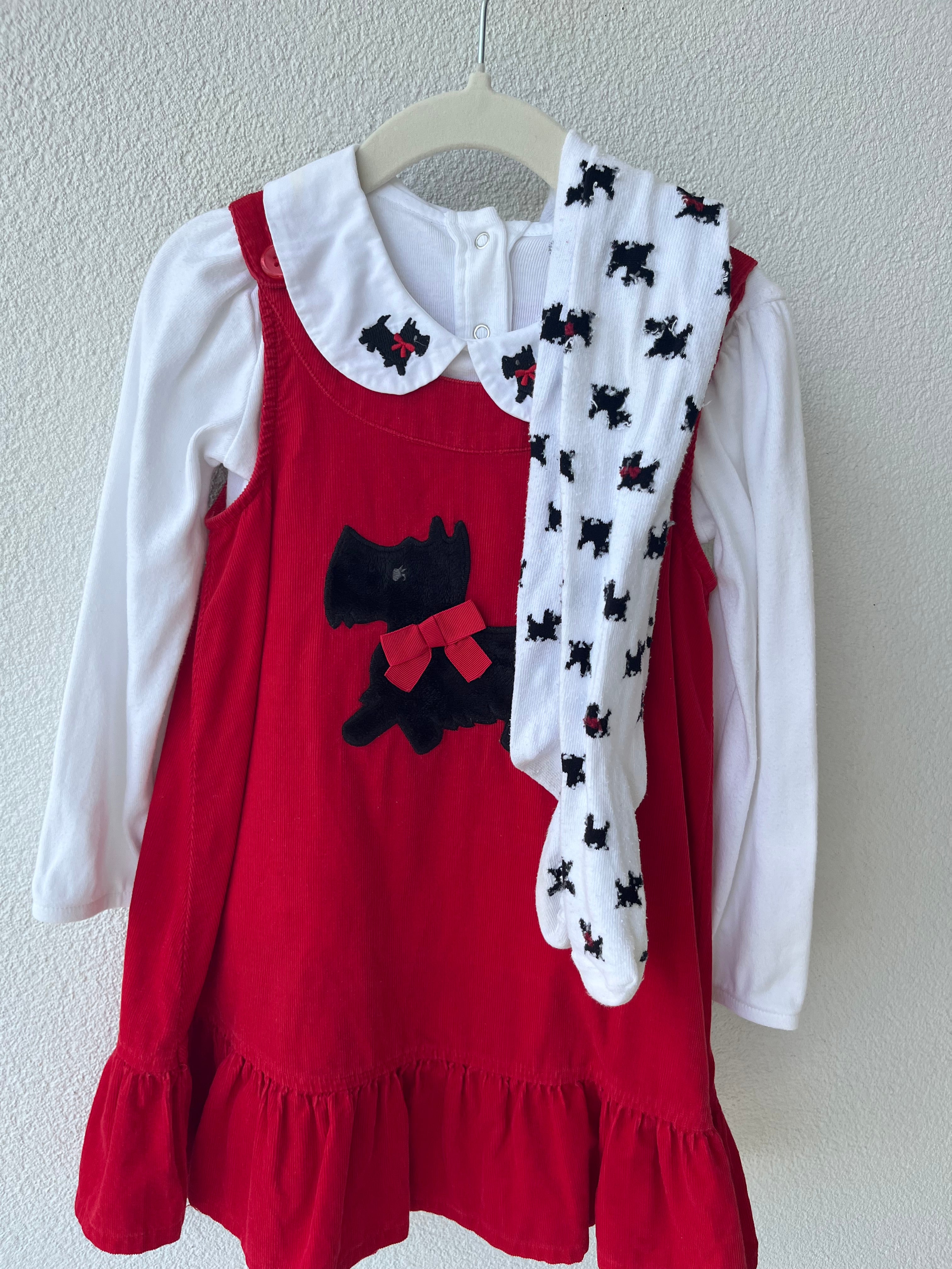 Gymboree Scottish Terriers Dress & Tights