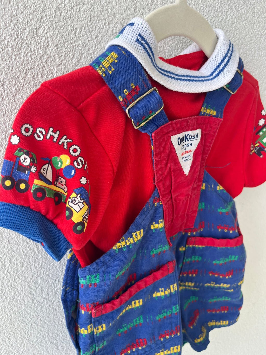 Oshkosh B'Gosh Train Overalls & Shirt