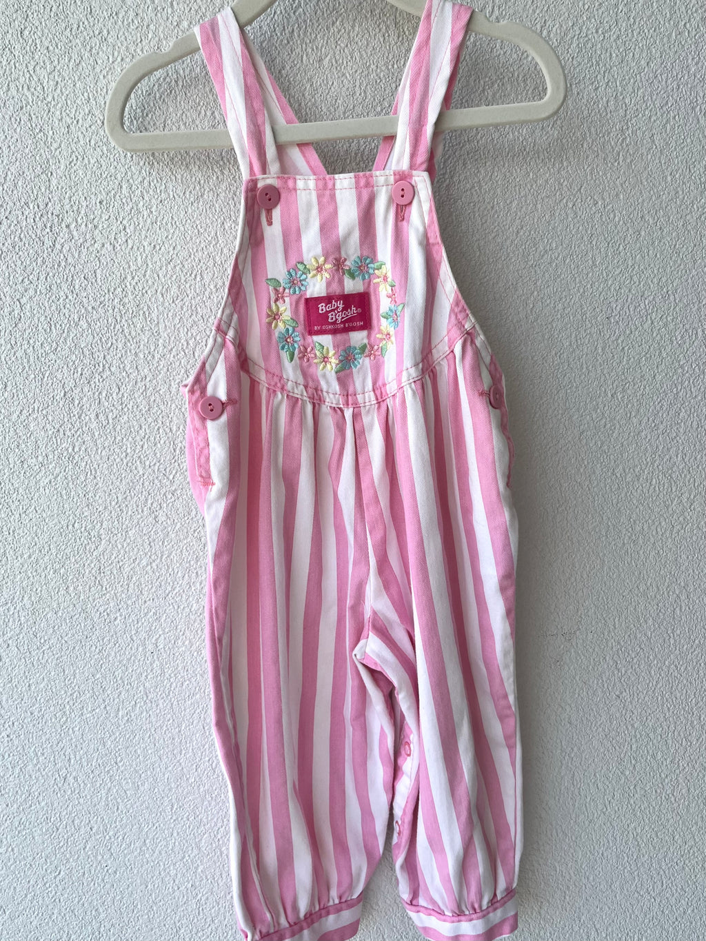 Oshkosh B'Gosh Pink Stripe Overalls