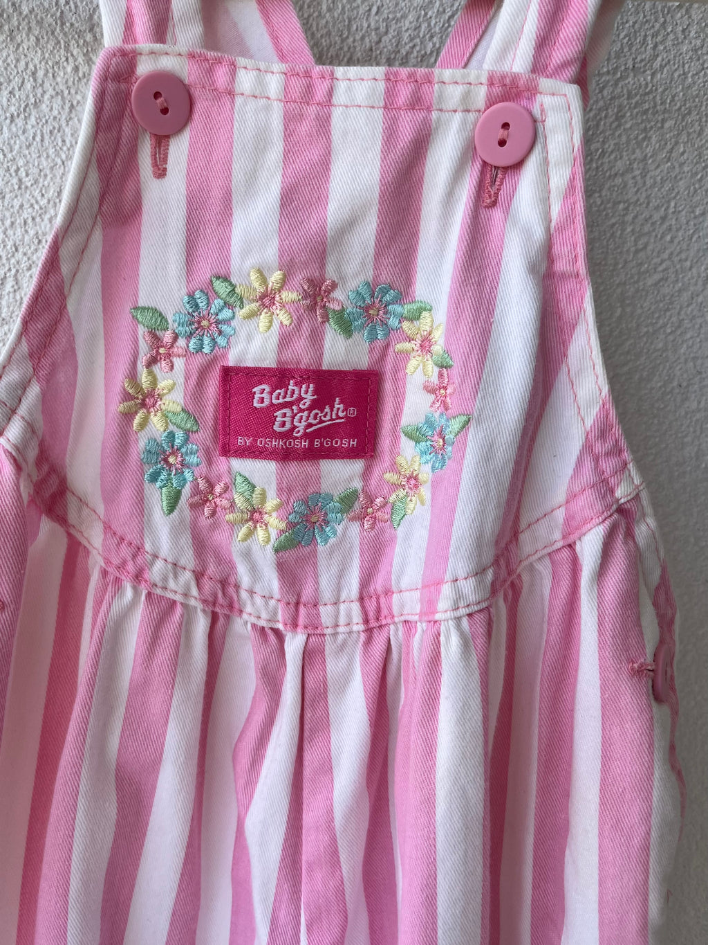 Oshkosh B'Gosh Pink Stripe Overalls