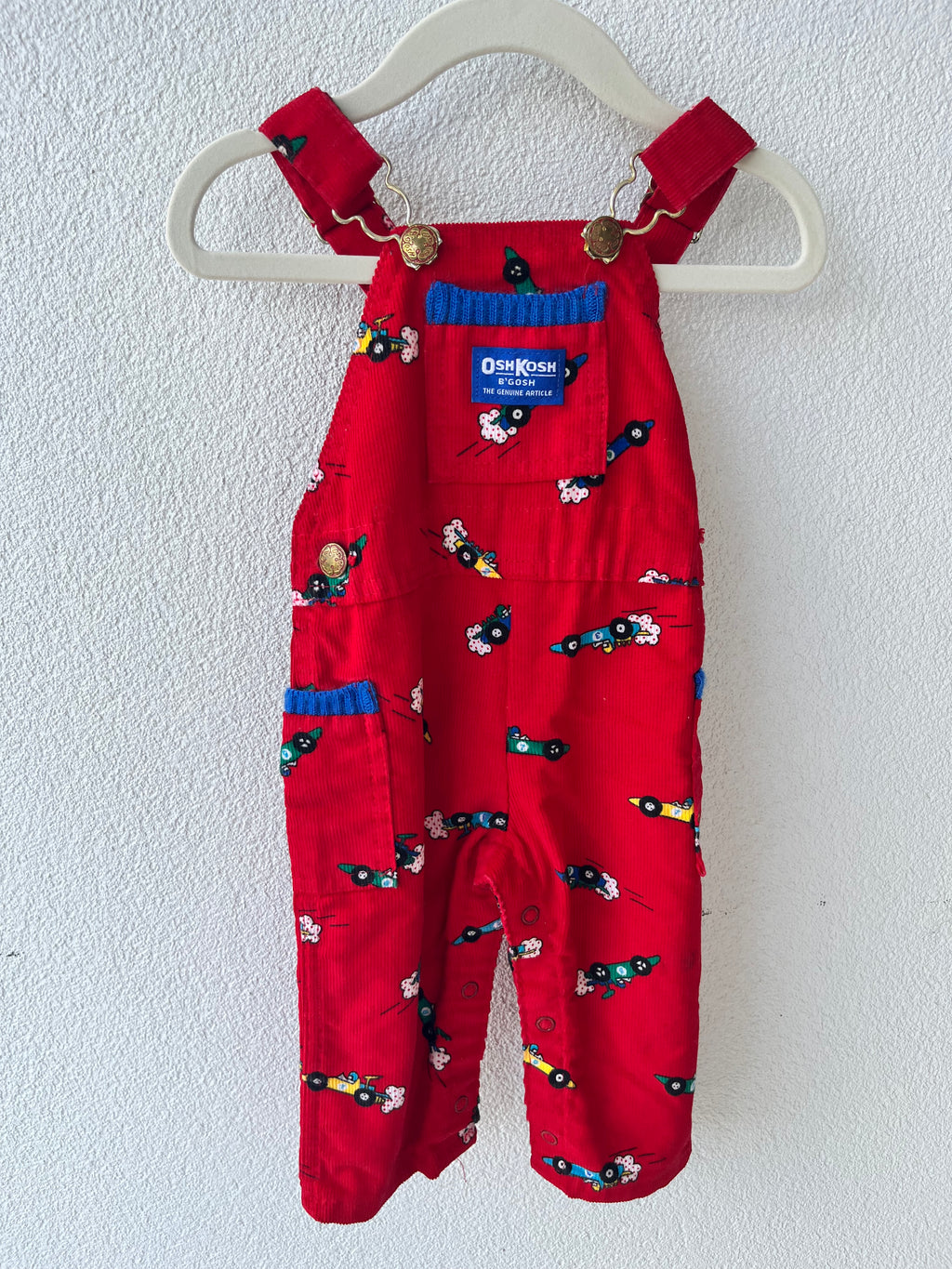 Oshkosh B'Gosh Red Race Car Overalls